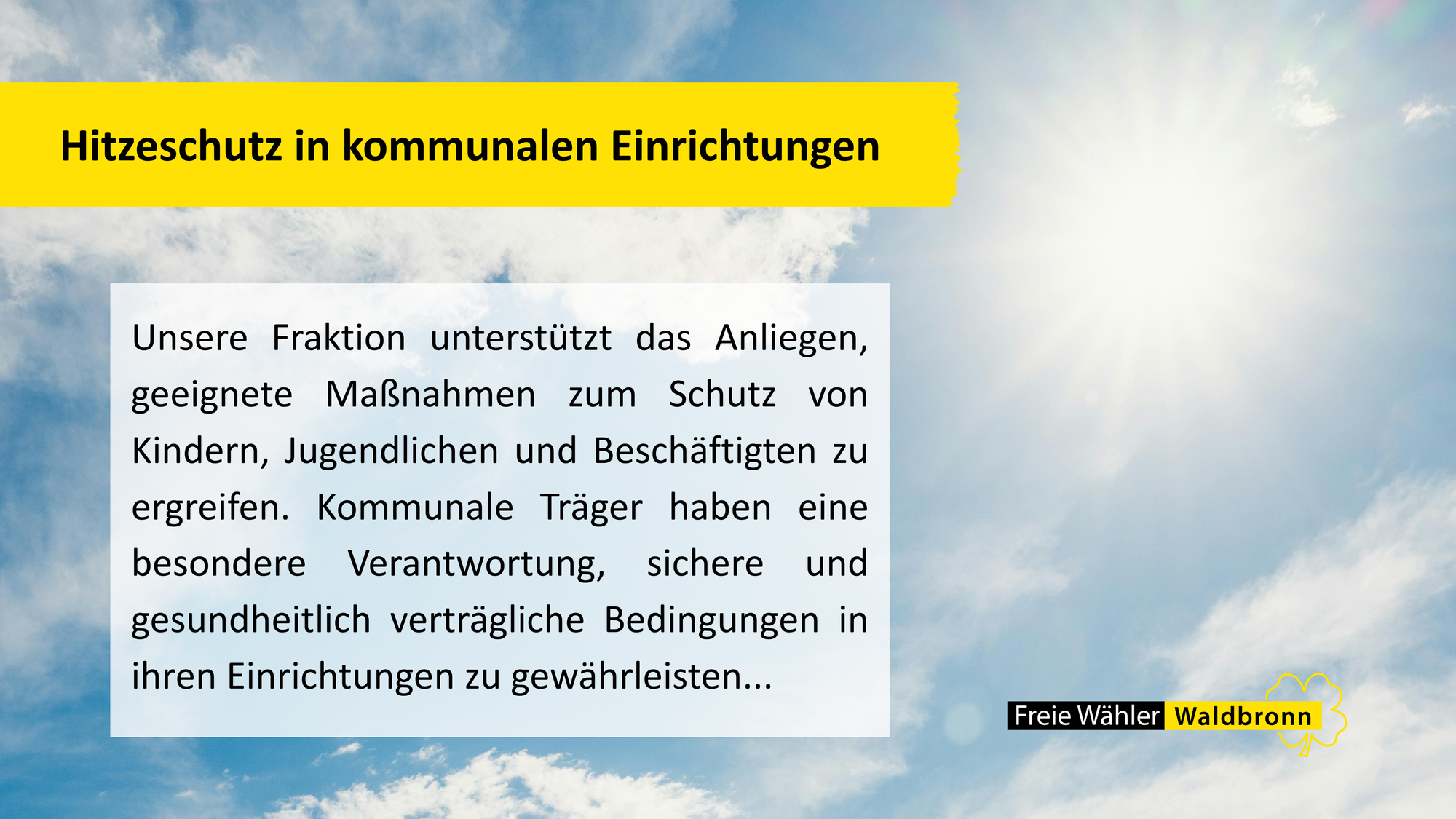 Aus der Gemeinderatssitzung vom 22.07.2026